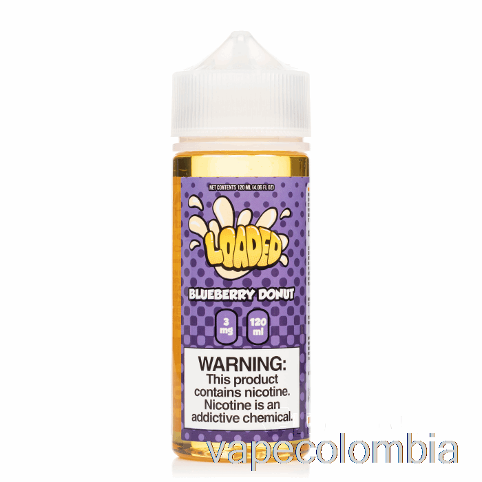 Vape Desechable Donut De Arándanos - E-líquido Cargado - Vapores Despiadados - 120ml 3mg